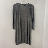 EILEEN FISHER WOMEN'S CARDIGAN black white grey mix S