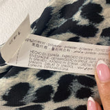 ZARA WOMEN'S SKIRT cream grey black animal print XL