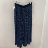 ZARA WOMEN'S SKIRT blue white dots L