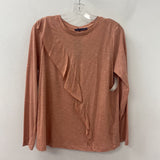 M&S WOMEN'S TOP pink white mix 10