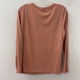 M&S WOMEN'S TOP pink white mix 10