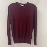ZARA WOMEN'S SWEATER burgundy L