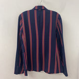 BB DAKOTA WOMEN'S BLAZER/JACKET navy pink yellow stripe M