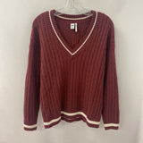 TWIK WOMEN'S SWEATER red white XS