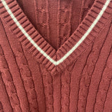 TWIK WOMEN'S SWEATER red white XS