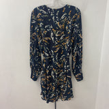 REISS WOMEN'S DRESS black green orange floral 10