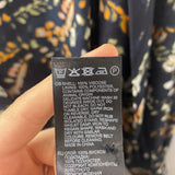 REISS WOMEN'S DRESS black green orange floral 10