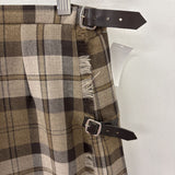LAURA ASHLEY WOMEN'S SKIRT brown plaid 10