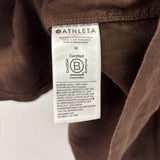 ATHLETA WOMEN'S BLOUSE/SHIRT brown M