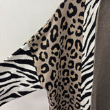 TUZZI WOMEN'S CARDIGAN mixed animal print 16