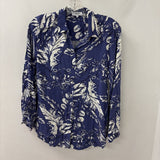 SUNCOO paris WOMEN'S BLOUSE/SHIRT blue white S/1