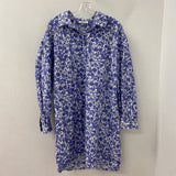 MSCH WOMEN'S DRESS periwinkle white floral M/L