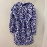 MSCH WOMEN'S DRESS periwinkle white floral M/L