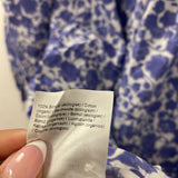 MSCH WOMEN'S DRESS periwinkle white floral M/L