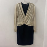 LAUREN ralph lauren WOMEN'S DRESS gold black 10