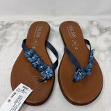 ITALIAN SHOEMAKERS WOMEN'S SANDALS navy floral 10