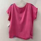 me & gee WOMEN'S TOP pink blue dots L/XL