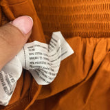 ABERCROMBIE & FITCH WOMEN'S BLOUSE/SHIRT burnt orange M