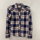 DENIM & SUPPLY WOMEN'S BLOUSE/SHIRT navy cream red S/M