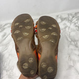 JOSEF SEIBEL WOMEN'S SANDALS brown orange red stripe 39