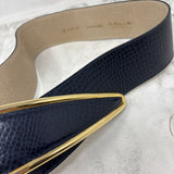 WOMEN'S BELT navy gold 80/32