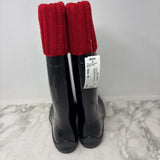 kamik WOMEN'S RAIN BOOTS black red 10