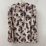VINCE CAMUTO WOMEN'S BLOUSE/SHIRT pink mulit leaf print