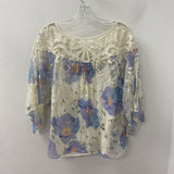 Vanessa Virginia WOMEN'S BLOUSE/SHIRT white blue orange 10