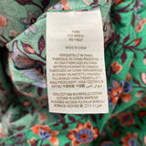boden WOMEN'S BLOUSE/SHIRT green floral print 10