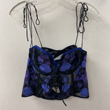 FOR LOVE & LEMONS WOMEN'S TANK/CAMI black purple blue L