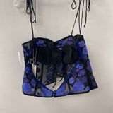 FOR LOVE & LEMONS WOMEN'S TANK/CAMI black purple blue L