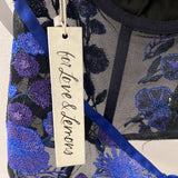 FOR LOVE & LEMONS WOMEN'S TANK/CAMI black purple blue L