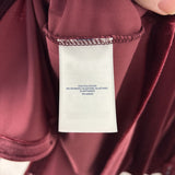 LANDS'END WOMEN'S BLOUSE/SHIRT burgundy L