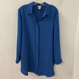 CHICOS WOMEN'S BLOUSE/SHIRT blue 12/14/2