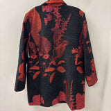 CHICOS WOMEN'S COAT black red 14/2.5
