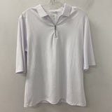 N VO WOMEN'S PLUS TOP white geo XXL