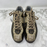 FENDI WOMEN'S SNEAKERS brown beige 38.5