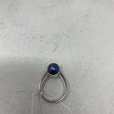 925 WOMEN'S RING silver navy 6.5