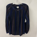 VELVET WOMEN'S BLOUSE/SHIRT black navy eggplant S