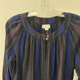 VELVET WOMEN'S BLOUSE/SHIRT black navy eggplant S