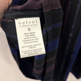 VELVET WOMEN'S BLOUSE/SHIRT black navy eggplant S