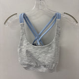 LULULEMON WOMEN'S ACTIVE BRA grey white blue 8
