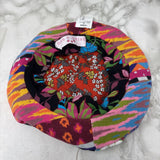 WOMEN'S HAT pink yellow multi