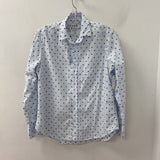 FRANK & EILEEN WOMEN'S BLOUSE/SHIRT navy white blue XS