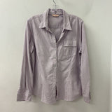 BROOKS BROTHERS WOMEN'S BLOUSE/SHIRT purple white 16