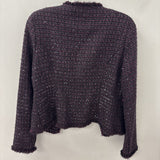 White House Black Market WOMEN'S BLAZER/JACKET black purple 4