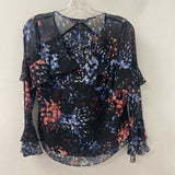 White House Black Market WOMEN'S BLOUSE/SHIRT black red blue 2p
