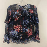 White House Black Market WOMEN'S BLOUSE/SHIRT black red blue 2p