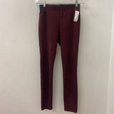 White House Black Market WOMEN'S LEGGINGS burgundy 00