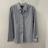 Banana Republic WOMEN'S BLOUSE/SHIRT blue white L